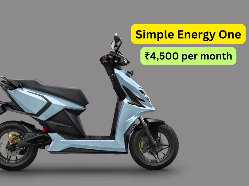 Simple Energy One: Electric scooter with 300KM range, know the price and EMI plan!