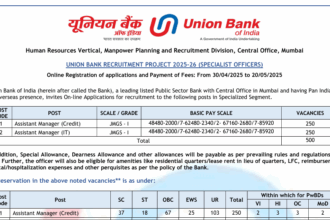 Union Bank Is Hiring 500 Assistant Managers – ₹85,000 Salary & No Experience Required!