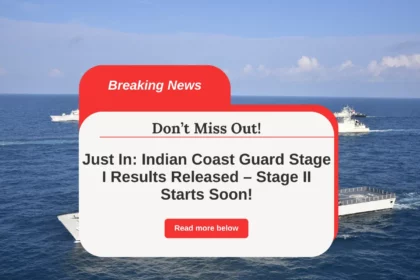 Coast Guard Result 2025 OUT Now – Check Your Name Before the Server Crashes!