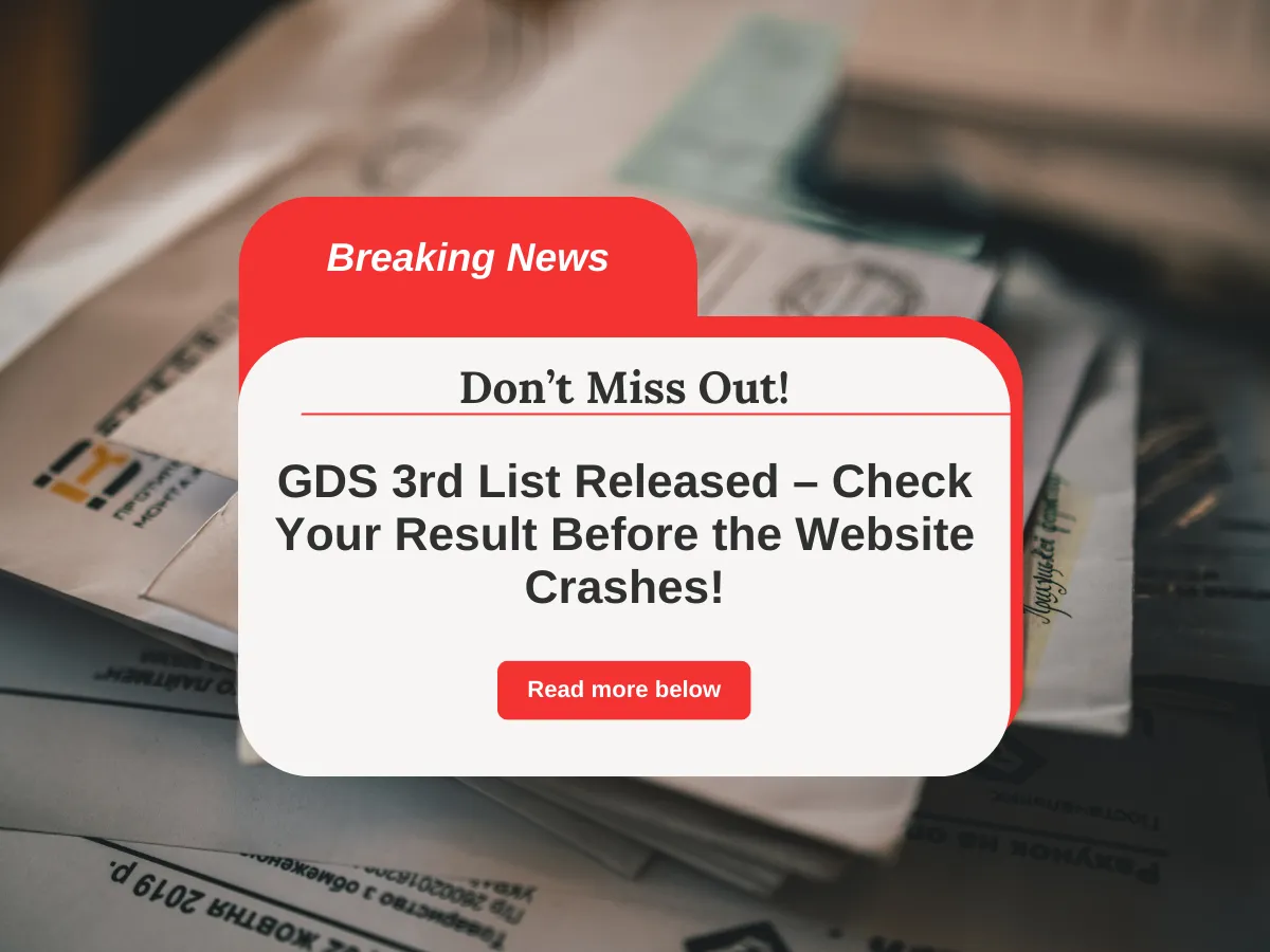 India Post GDS 3rd Merit List 2025 OUT Now – Is Your Name on the Final Selection?