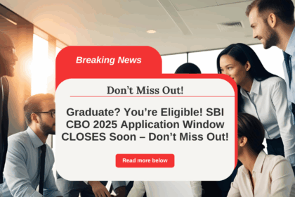 SBI CBO 2025 Recruitment LIVE – 2964 Posts with ₹48K Salary! Apply Before It’s Too Late!